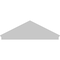 Ekena Millwork Peaked Cap Smooth Architectural PVC Combination Pediment, 80"W x 26-7/8"H x 2-3/4"P (Pitch 6/12) PEDPC080X270PKC00 - alternate 2